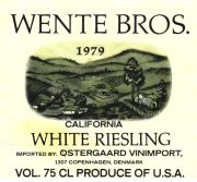 Wente_white riesling 1979